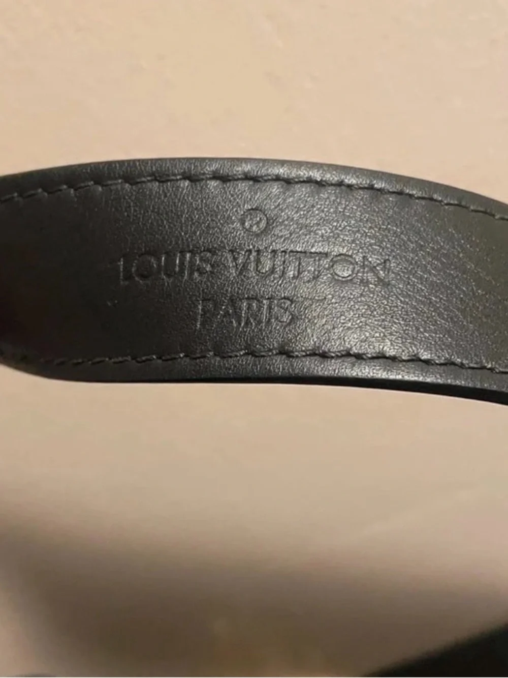 Louis Vuitton Monogram Canvas Shoulder Bag with Black Trim and Gold Hardware